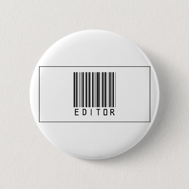 Barcode Editor Pinback Button (Front)