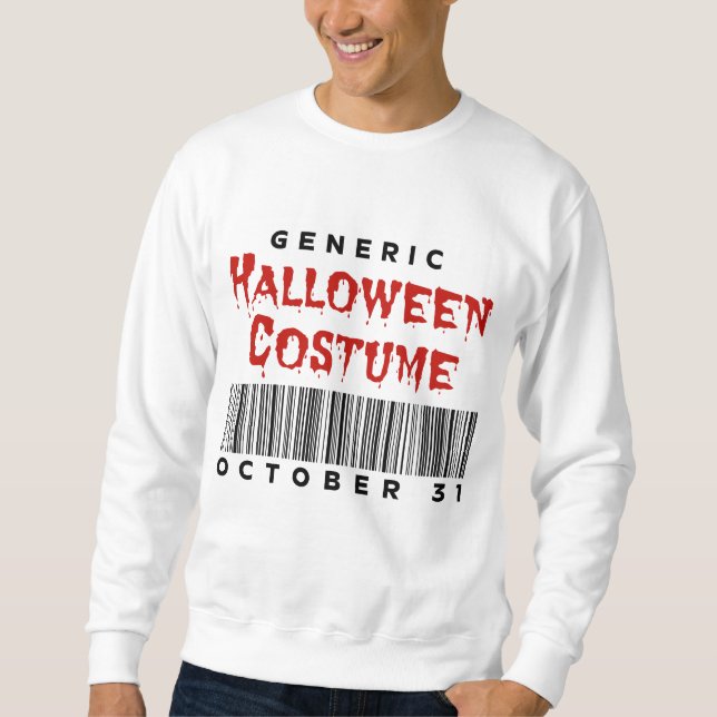Barcode Generic Halloween Costume October 31 Sweatshirt (Front)
