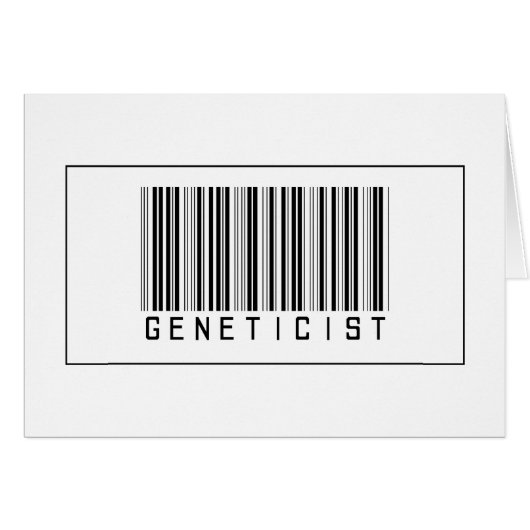 Barcode Geneticist Cards (Front Horizontal)