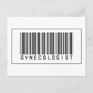 Barcode Gynecologist Postcard