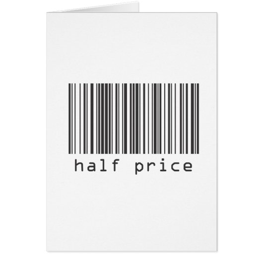 Barcode - Half Price Cards (Front)