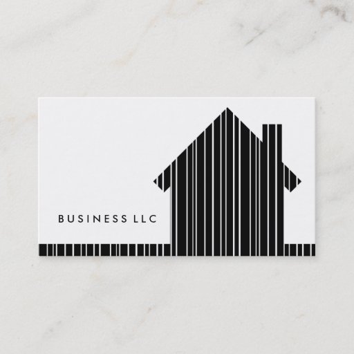 Customizable barcode home business card template