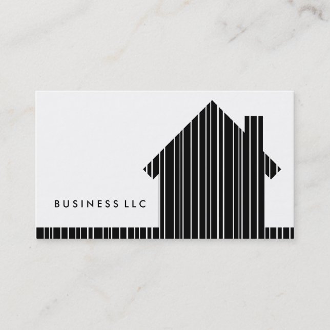 barcode home business card (Front)