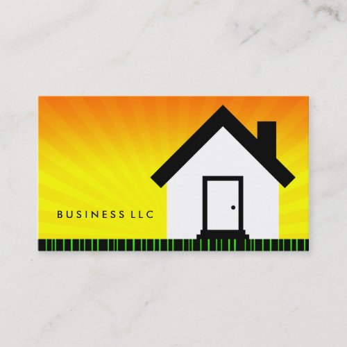barcode home sunrise business cards