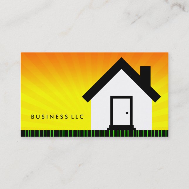 barcode home sunrise business card (Front)