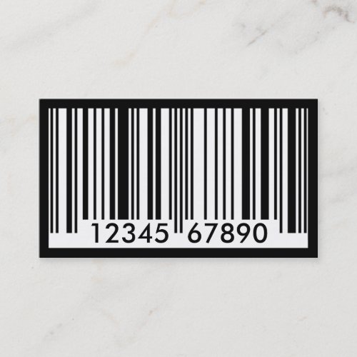 barcode identification business card template