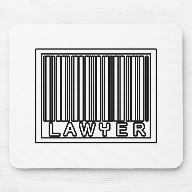 Barcode Lawyer Mouse Pad (Front)