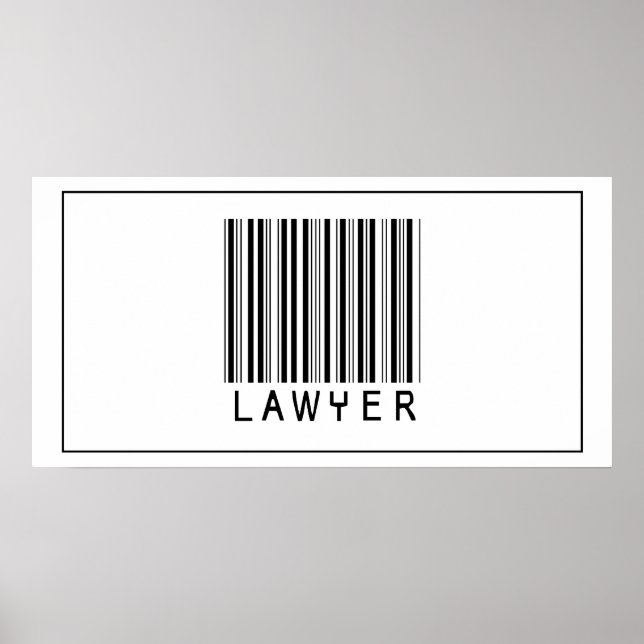 Barcode Lawyer Poster (Front)