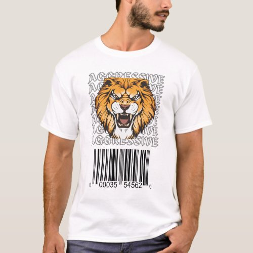 Barcode Lion T_Shirt