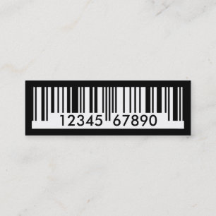 barcode mini business card