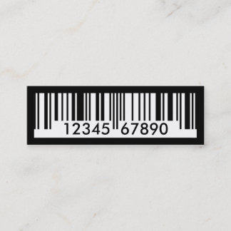 barcode mini business card