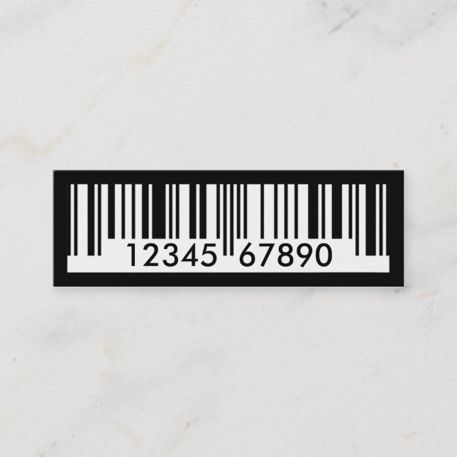 barcode mini business card (Front)