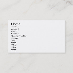Barcode MMORPG Player Business Card