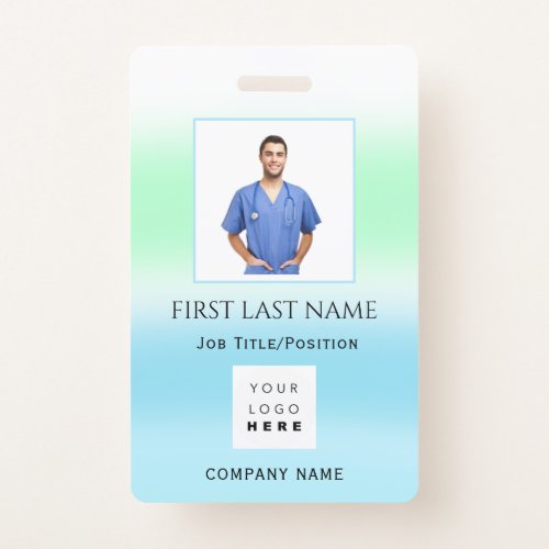 Barcode Photo IDCard Health Emergency Nurse Doctor Badge