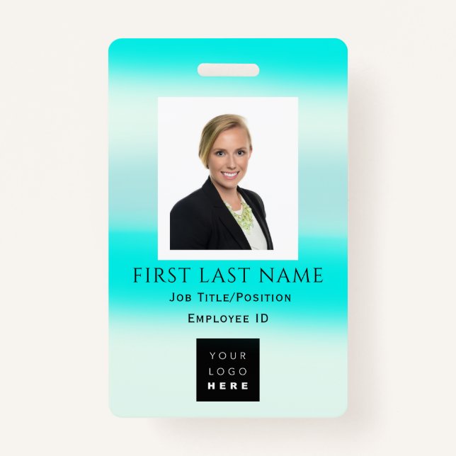 Barcode Photo Name ID Card Medical Care Badge (Front)