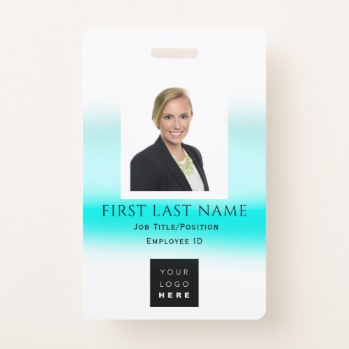 Barcode Photo Name ID Card Medical Nurse Badge