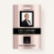 Barcode Photo Name ID Card Vertical Rose Gold VIP