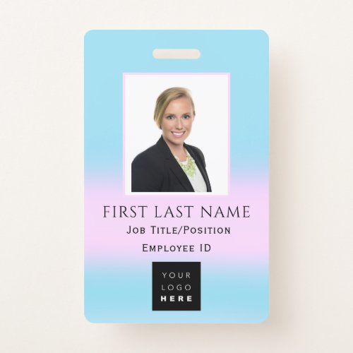 Barcode Photo Name IDCard NURSE Health Doctor BLUE Badge