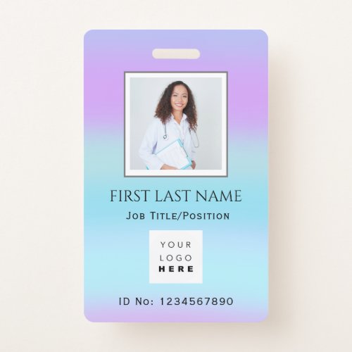 Barcode Photo Therapist Nurse Doctor Surgery Badge