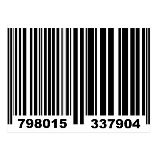 Barcode. Postcard | Zazzle