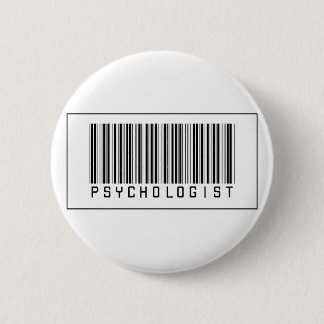 Barcode Psychologist Pinback Button