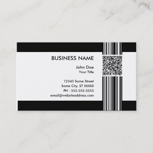 barcode QR code Business Cards