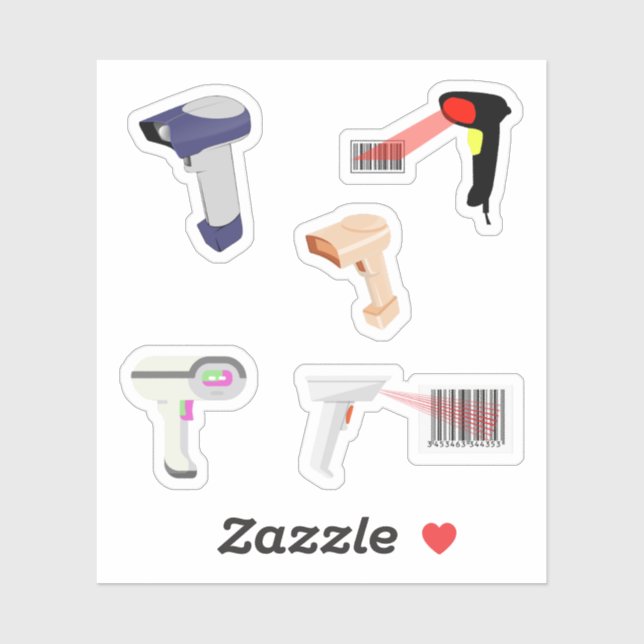 Barcode Reader Stickers (Sheet)