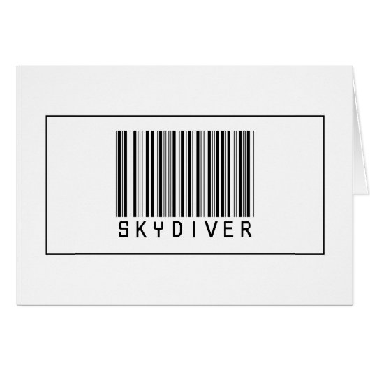 Barcode Skydiver Cards (Front Horizontal)