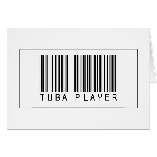 Barcode Tuba Player (Front Horizontal)