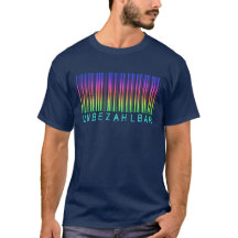 Barcode "UNBEZAHLBAR" Rainbow Colors