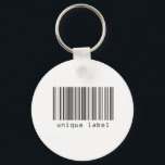 Barcode - Unique Label Keychain<br><div class="desc">Barcode - Unique Label</div>