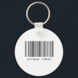 Barcode - Unique Label Keychain<br><div class="desc">Barcode - Unique Label</div>