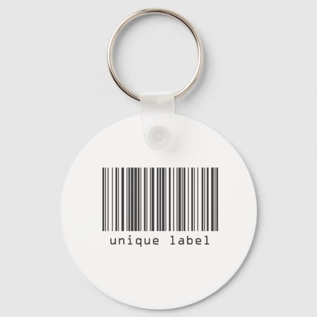 Barcode - Unique Label Keychain (Front)