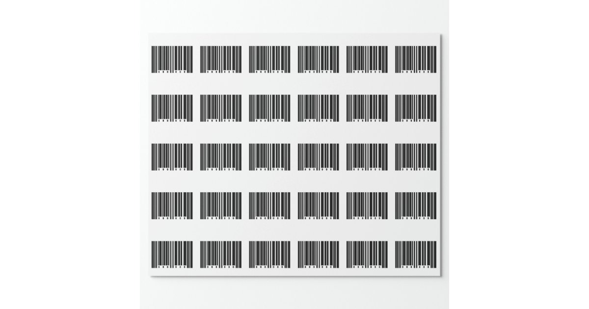 Barcode Wrapping Paper | Zazzle