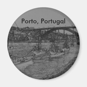 Barcos, Porto, Portugal Magnet