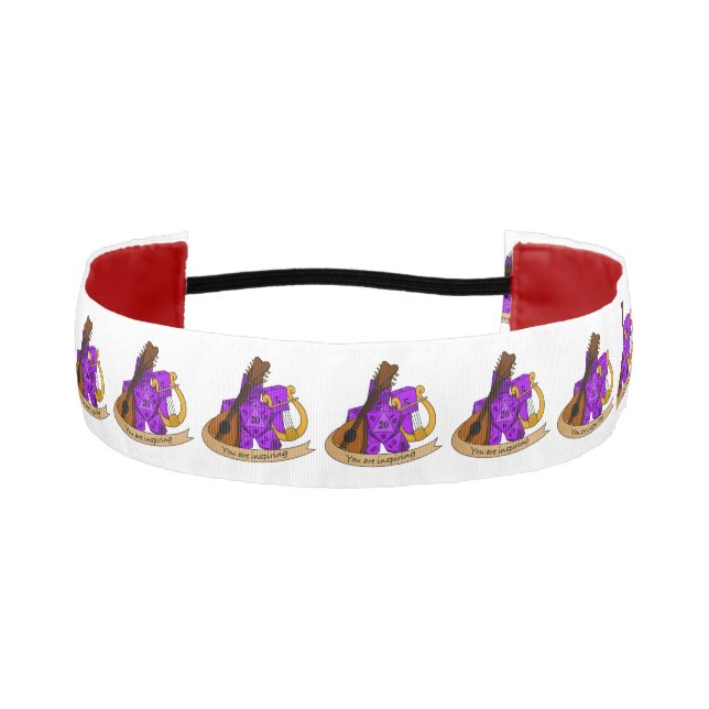 Bard Dice Design Athletic Headband (Front)