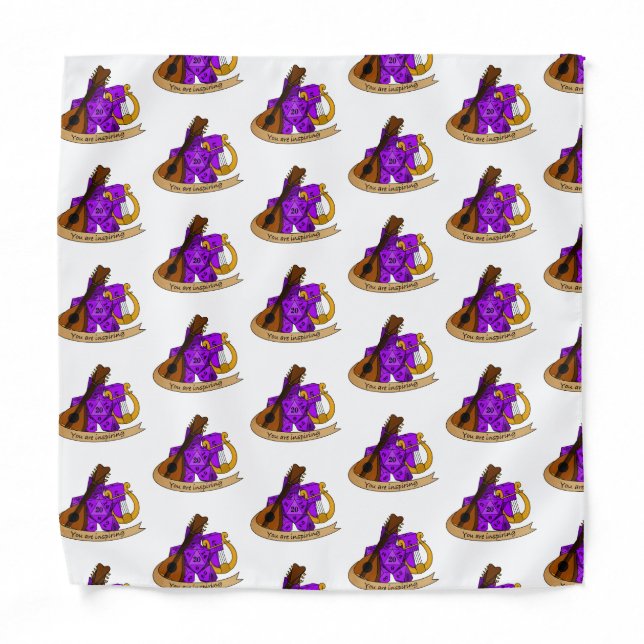 Bard Dice Design Bandana (Front)