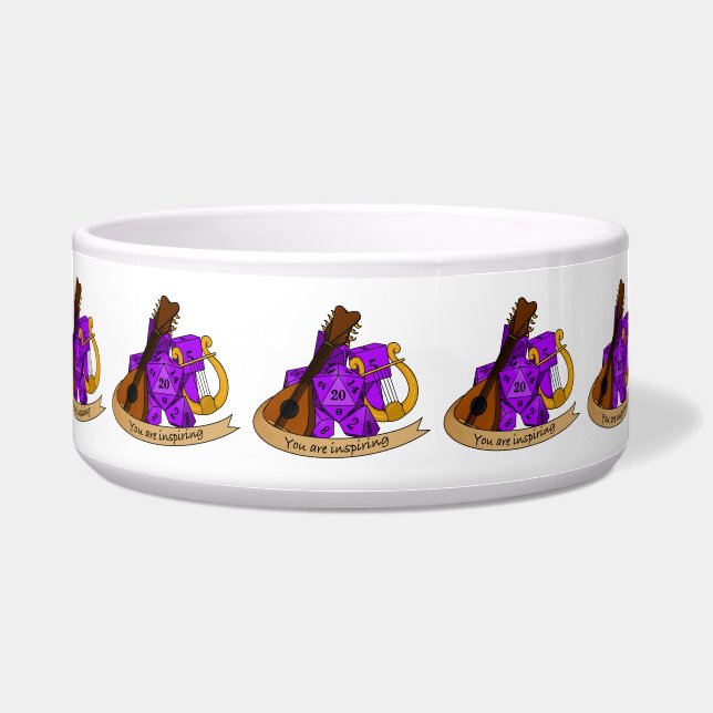 Bard Dice Design Bowl (Front)