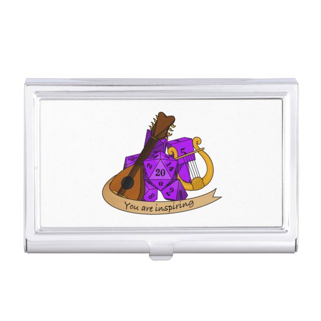 Bard Dice Design Business Card Case (Front)