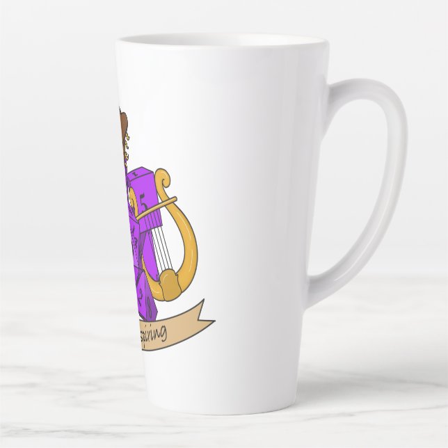 Bard Dice Design Latte Mug (Right)