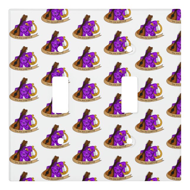 Bard Dice Design Light Switch Cover (Front)