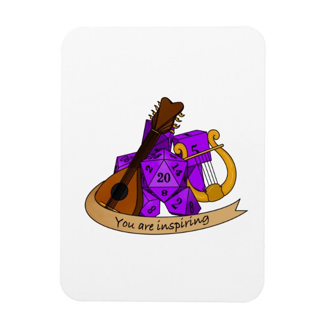 Bard Dice Design Magnet (Vertical)
