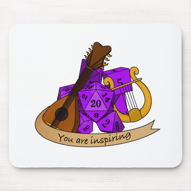 Bard Dice Design Mouse Pad (Front)