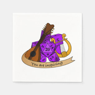 Bard Dice Design Napkins