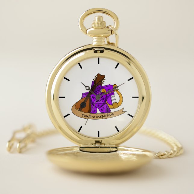 Bard Dice Design Pocket Watch (Inside)