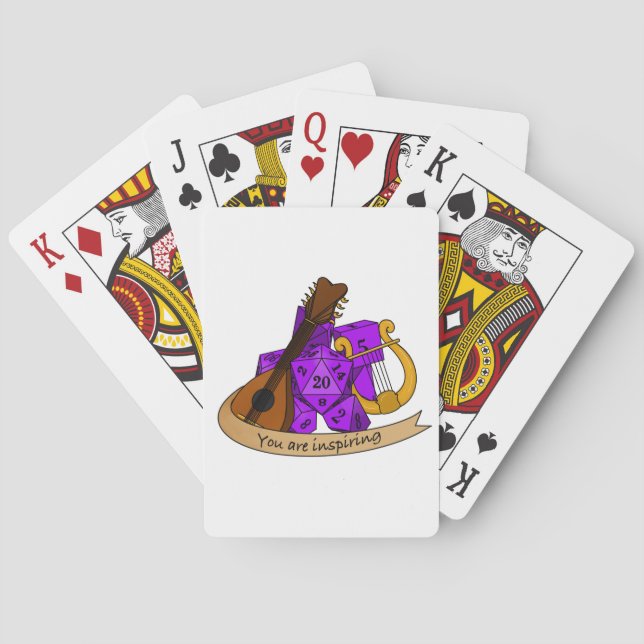 Bard Dice Design Poker Cards (Back)