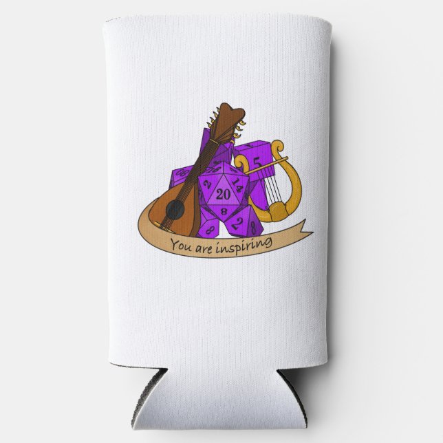 Bard Dice Design Seltzer Can Cooler (Front)