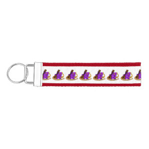 Bard Dice Design Wrist Keychain