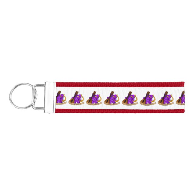 Bard Dice Design Wrist Keychain (Keys on Left)