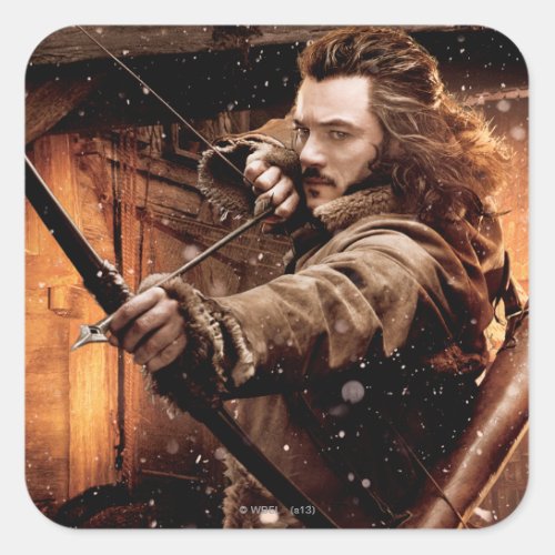 BARD THE BOWMAN  and Characters Movie Poster Square Sticker